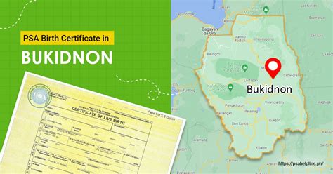 Find the nearest PSA CRS outlets in Bukidnon..